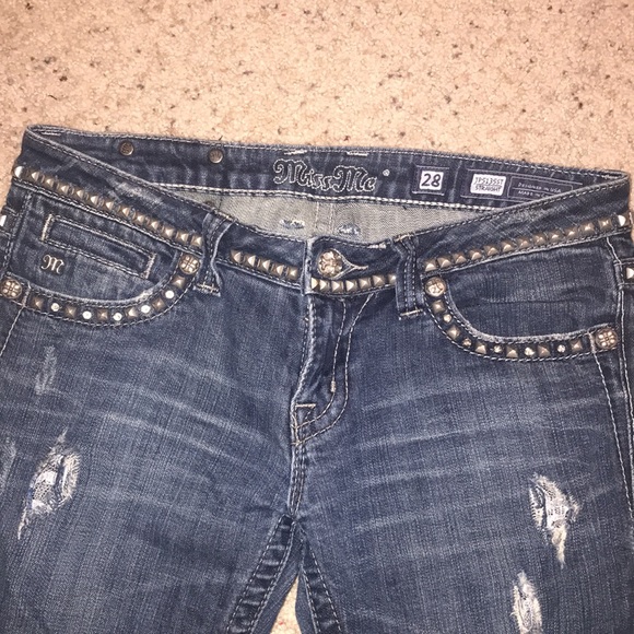 Miss me jeans size 28 unique lace - Picture 6 of 13